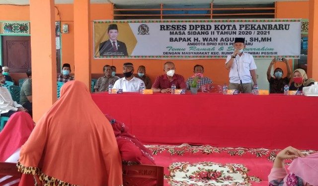 Persoalan Air Bersih dan Banjir Jadi Keluhan Masyarakat Limbungan Baru Pekanbaru