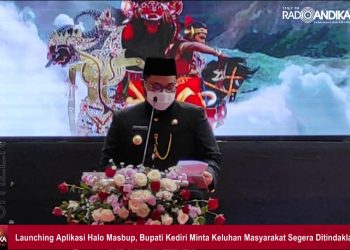 Launching Aplikasi Halo Masbup, Bupati Kediri Minta Keluhan Masyarakat Segera Ditindaklanjuti