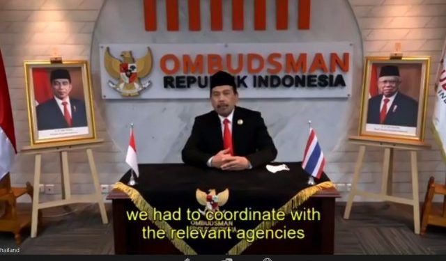 Ketua Ombudsman RI Berbagi Pengalaman Pengawasan Pelayanan Publik di Masa Pandemi dalam Forum Internasional