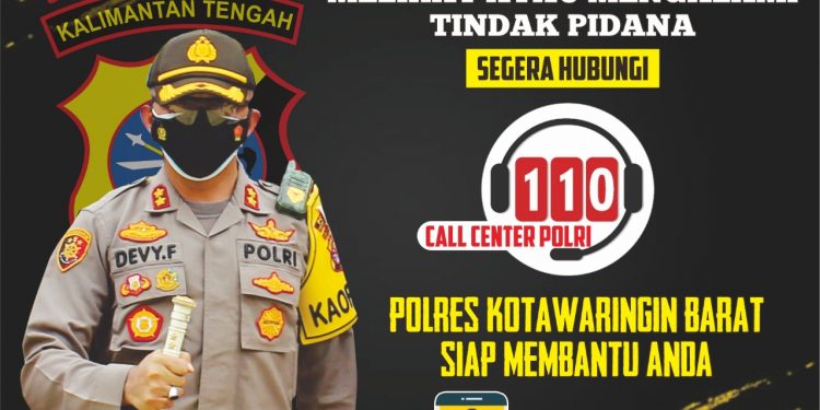 Polres Kobar Sosialisasikan Layanan Call Center Polri 110