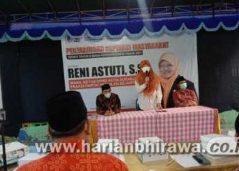 Reni Astuti lakukan jaring aspirasi masyarakat di Wonokromo Surabaya