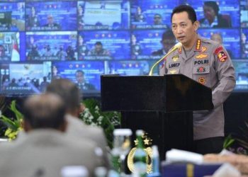 Kapolri Minta Penguatan Transformasi Menuju Polri Presisi saat Rakernis Gabungan 4 Divisi
