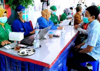 Lampaui Target, Vaksinasi Massal di Tujuh Tempat Wonogiri