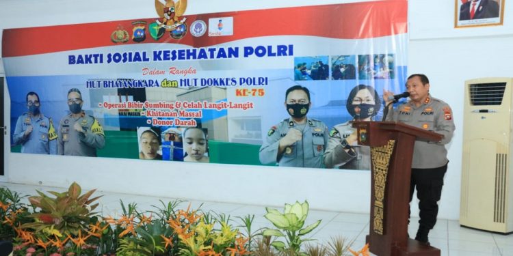 Sambut HUT Bhayangkara, Polda Sumbar Gelar Bakti Kesehatan