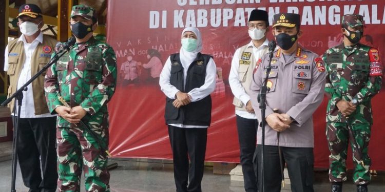 Tekan Covid-19 di Bangkalan, Marsekal Hadi dan Jenderal Listyo Rangkul Tokoh Agama