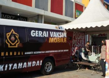 Gelar Posko PPKM di Pasar, Polri Pastikan Perekonomian Tetap Berjalan Sesuai Prokes