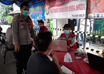 Gerai Vaksin Presisi Polsek Beji Tampung 800 Warga