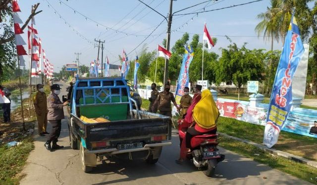 Kapolsek Pakisjaya bersama Muspika Laksanakan Ops Yustisi dan PPKM Darurat Pendisiplin Prokes