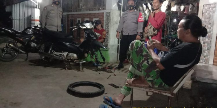 PPKM Level 2, Polsek Terisi Laksanakan Patroli Himbauan Prokes