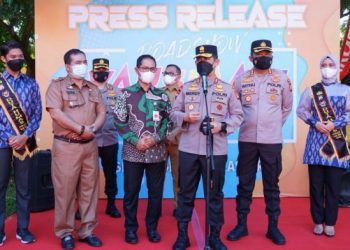 Kapolda Sulsel Hadiri Launching Road Show Vaksinasi Pelajar