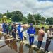 Peduli Korban Banjir Di Kotawaringin Lama, Personel Marnit Pendulangan Bersama Tim Gabungan Distribusikan Bansos