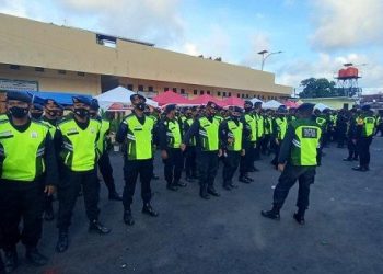 295 Personil TNI-Polri Amankan Pertandingan Tinju PON XX di Gor Cenderawasih Jayapura