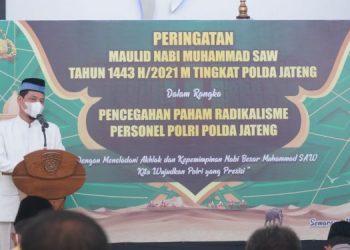 Polda Jateng Gelar Peringatan Maulid Nabi Muhammad SAW Tahun 1443 H/2021 M