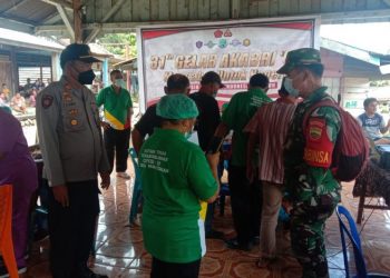 Vaksinasi dan Bakti Sosial Pengabdian 31 Tahun AKABRI 90 Di Tanah Pinem kabupaten Dairi