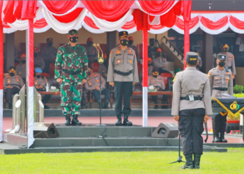 PEMBUKAAN PENDIDIKAN DAN LATIHAN INTEGRASI DIKMABA TNI AD DAN DIKTUKBA POLRI TA 2021