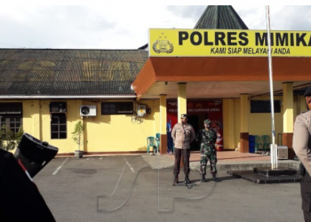 TNI-Polri Gelar Apel Siaga Nataru, Wakapolres Mimika: Masyarakat Harus Terus Aman