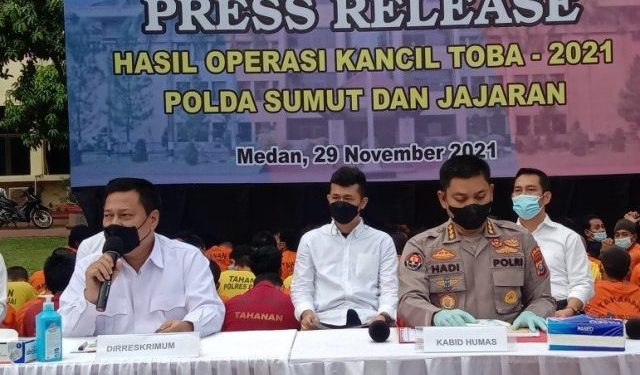 Polda Sumut Tangkap 147 Bandit Saat Operasi Kancil Toba 2021